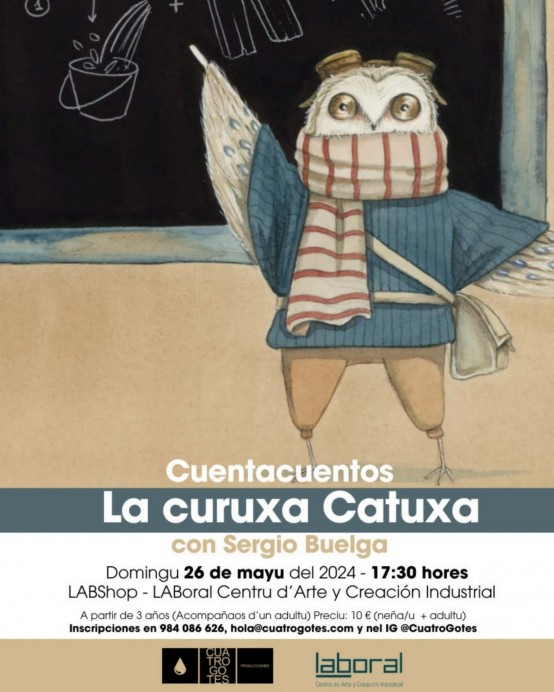 La curuxa Catuxa, en LABShop pa dar allegría a la reciella - Sociedad y Cultura