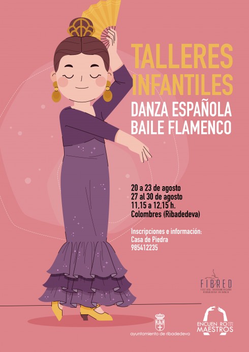 Talleres infantiles y juveniles de Danza Española y Baile Flamenco en Ribadedeva - Concejo de Ribadedeva