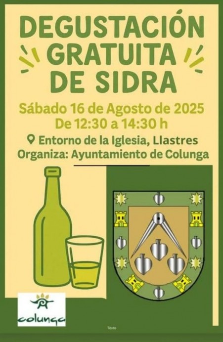 Llastres acoge una degustación gratuita de sidra el sábado 16 de agosto - Concejo de Colunga
