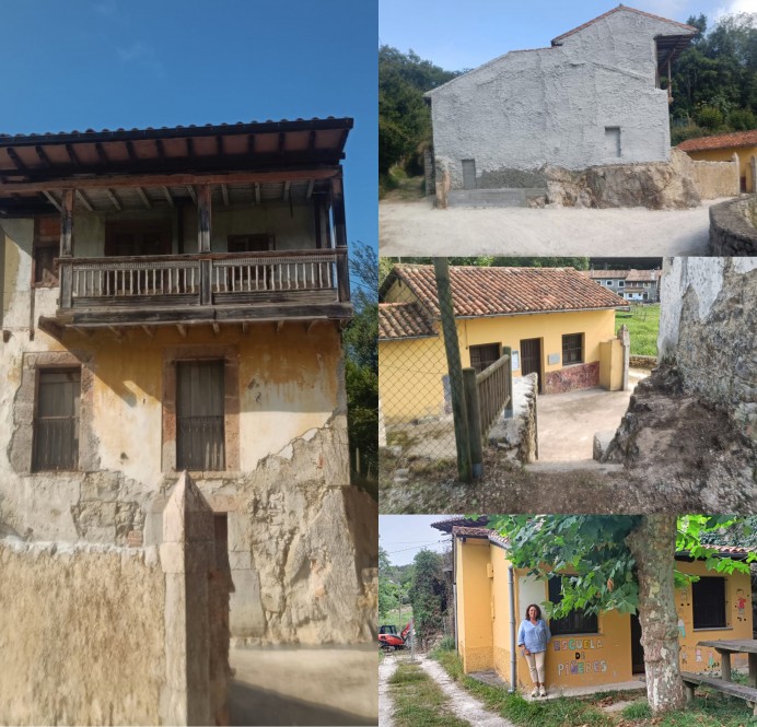 Llanes retira edificio en ruinas junto a las escuelas de Piñeres - Concejo de Llanes
