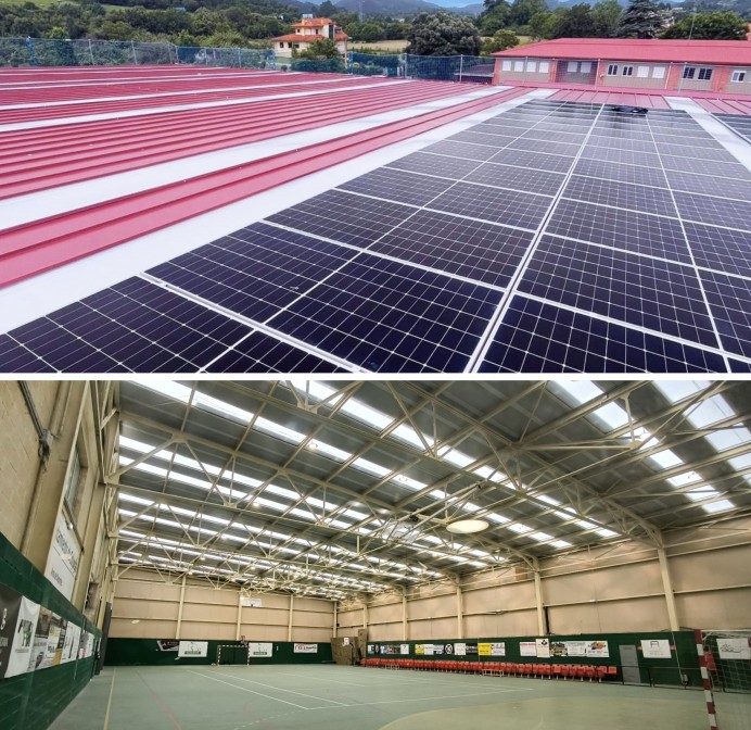 Centro Deportivo Los Llanos de Colunga: Innovador modelo de autonomía energética en la Comarca de la Sidra - Concejo de Colunga