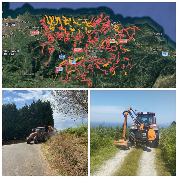 Villaviciosa amplía el plan de desbroces de vías municipales con más de 500.000 metros lineales previstos en 2026