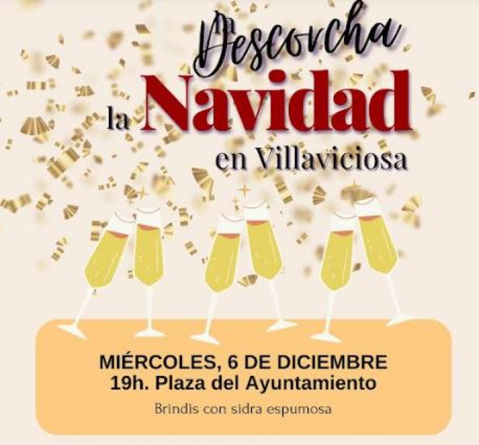 Villaviciosa descorchará la Navidad con un brindis de sidra, chocolatada y sorteos - Concejo de Villaviciosa