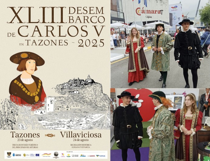 Villaviciosa y Tazones reviven el Desembarco de Carlos V con dos días de historia y fiesta - Concejo de Villaviciosa