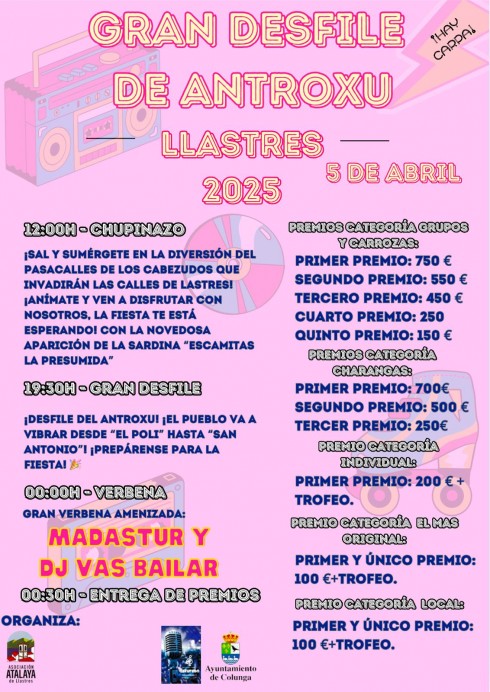 Gran Desfile de Antroxu en Llastres 2025 - Concejo de Colunga