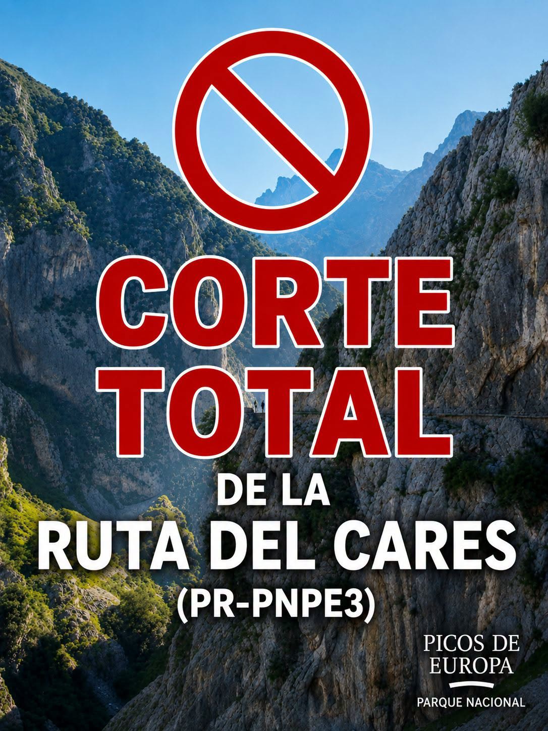Cierre total y preventivo de la Ruta del Cares tras un desprendimiento - Sucesos