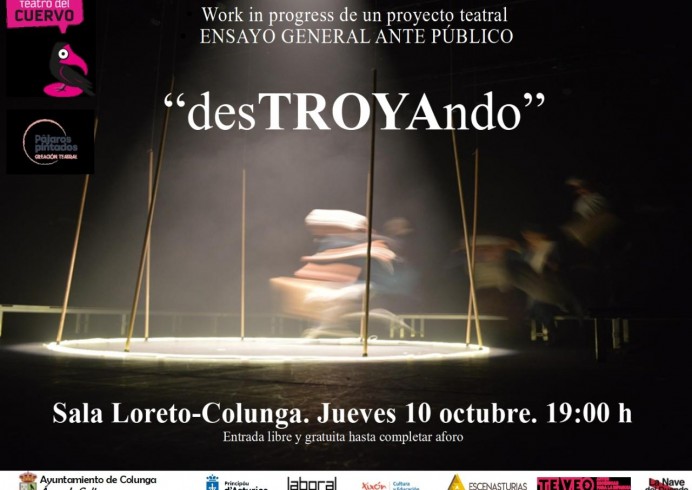 Ensayo General de ‘desTROYAndo’ en la Sala Loreto de Colunga - Concejo de Colunga