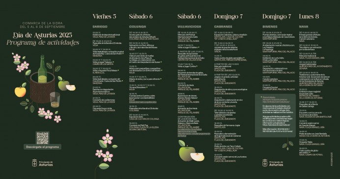 El Día de Asturias 2025 en la Comarca de la Sidra: un programa con más de cien actividades entre el 5 y el 8 de septiembre - Comarca de la Sidra