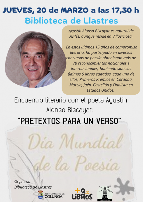Llastres celebra el Día Mundial de la Poesía con el encuentro literario "Pretextos para un verso" - Concejo de Colunga