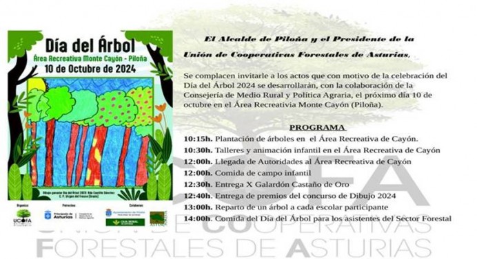 Piloña celebra el Día del Árbol 2024 - Concejo de Piloña