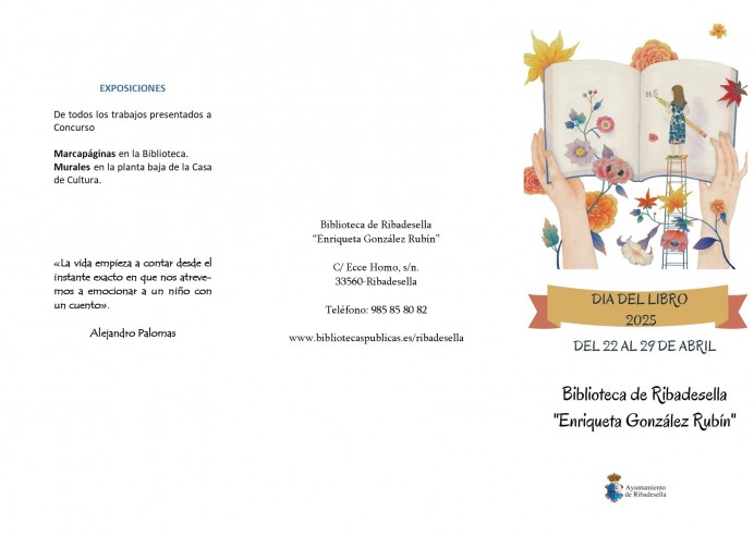 Ribadesella celebra el Día del Libro 2025 con teatro, cuentacuentos y talleres infantiles - Concejo de Ribadesella