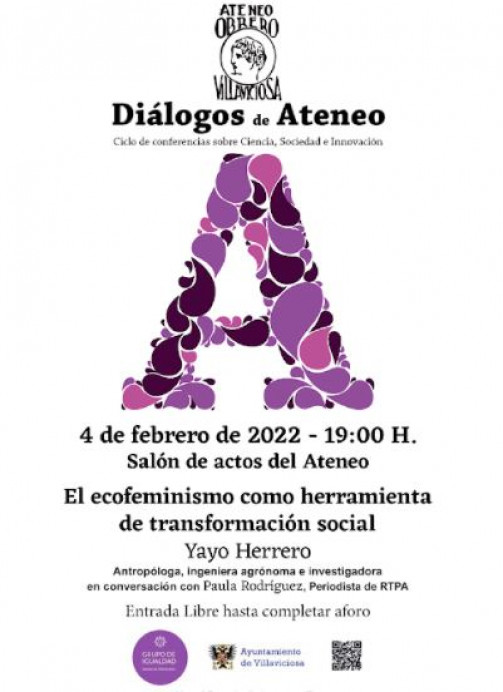 Yayo Herrero, invitada al ciclo Diálogos de Ateneo este viernes 4 de febrero a las 19 horas - Concejo de Villaviciosa