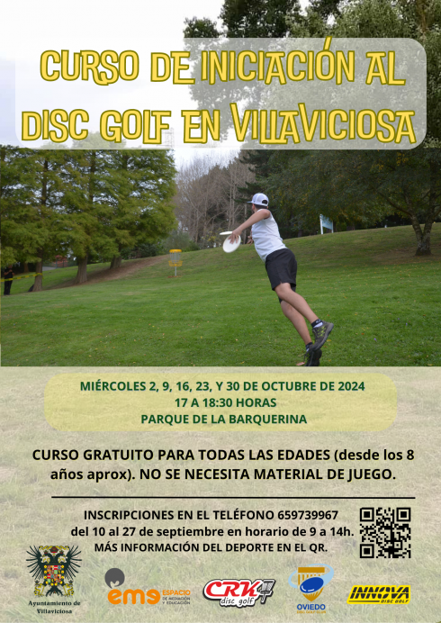 Villaviciosa promueve el Disc Golf con un curso gratuito para todas las edades - Concejo de Villaviciosa