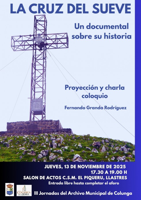 Colunga proyecta un documental sobre la historia de la Cruz del Sueve dentro de las III Jornadas del Archivo Municipal - Concejo de Colunga
