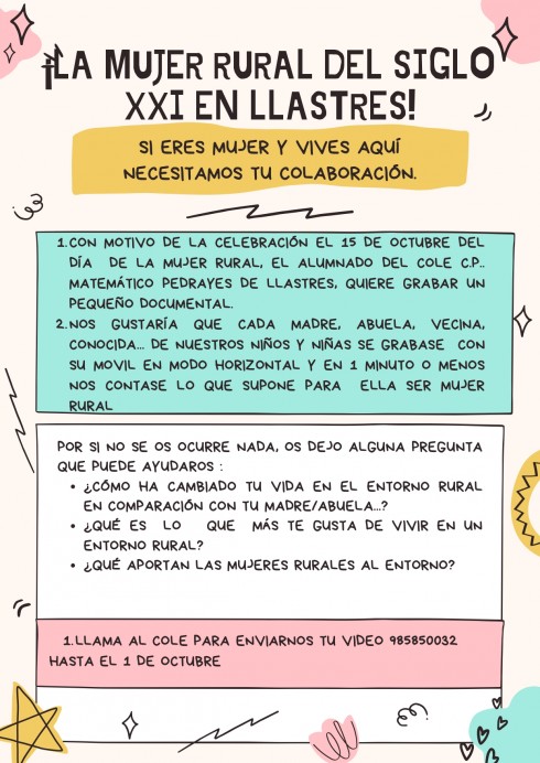Llastres busca mujeres rurales para participar en documental escolar - Concejo de Colunga