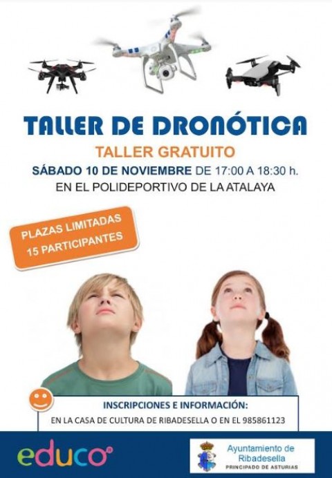 Taller de dronótica en Ribadesella - Concejo de Ribadesella
