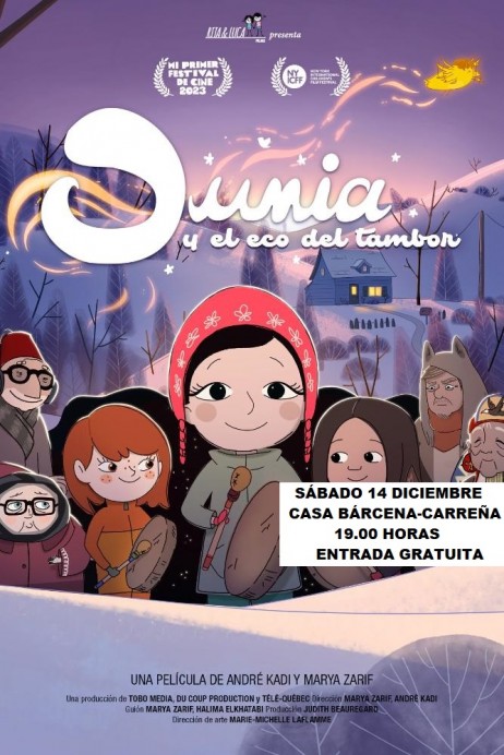 Proyección de Dunia y el Eco del Tambor en Carreña para toda la familia - Concejo de Cabrales