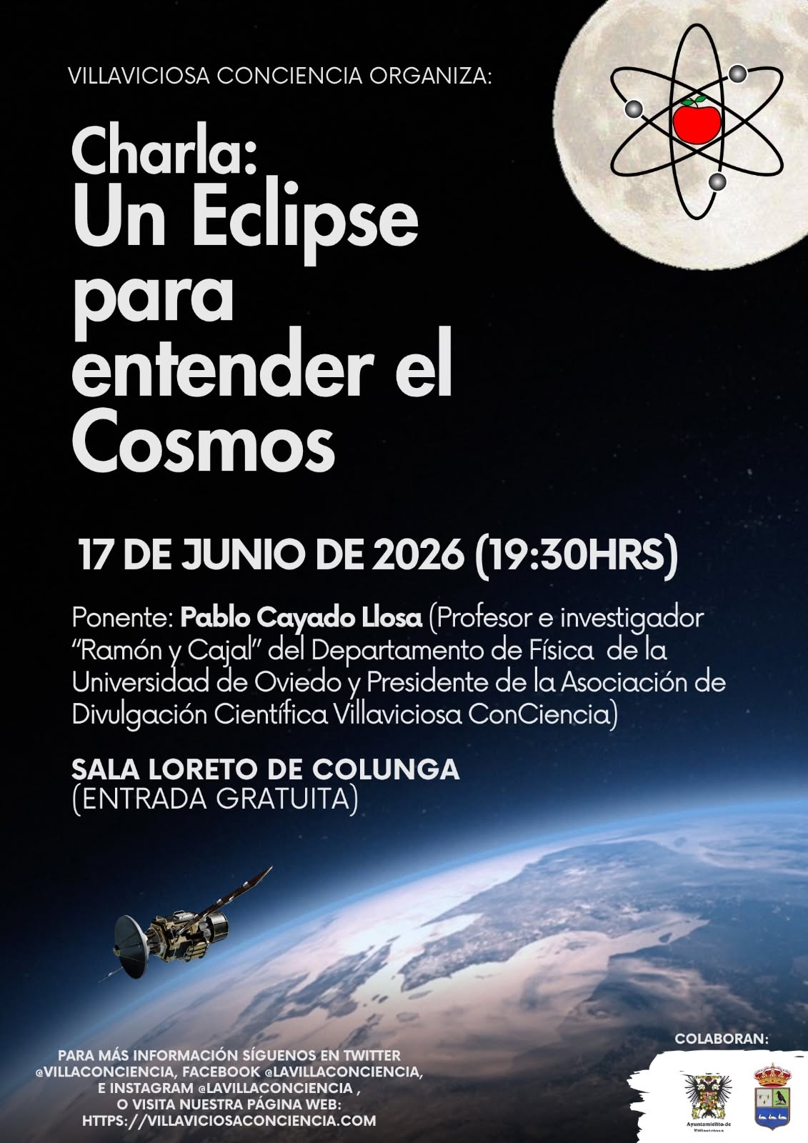 Colunga acogerá una charla divulgativa sobre el eclipse solar de 2026 y su importancia para comprender el cosmos - Concejo de Colunga