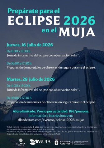 El MUJA organiza dos jornadas para prepararse ante el eclipse de 2026 - Concejo de Colunga