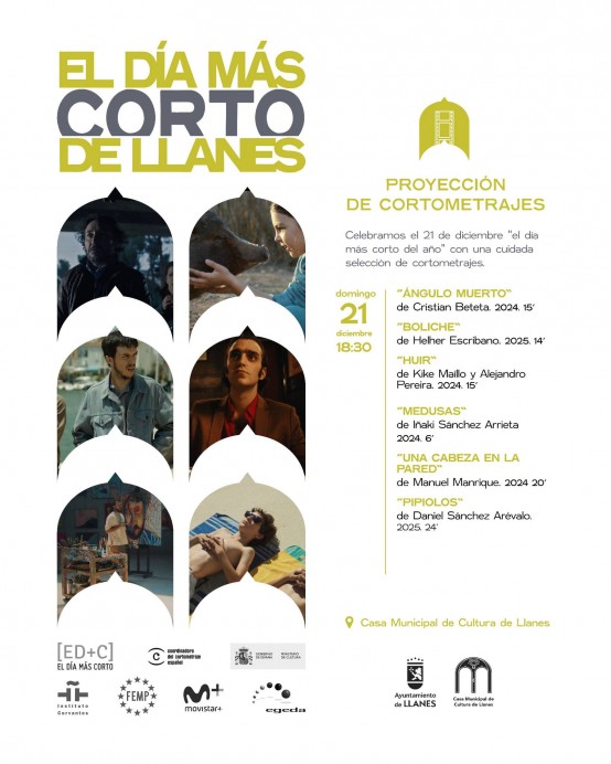 Llanes celebra "El Día Más Corto" con una sesión especial de cortometrajes en la Casa Municipal de Cultura - Concejo de Llanes