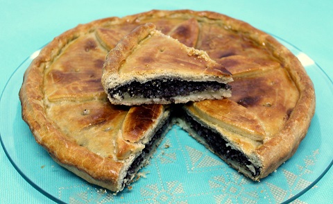 Empanada de morcilla y manzana - Les recetines