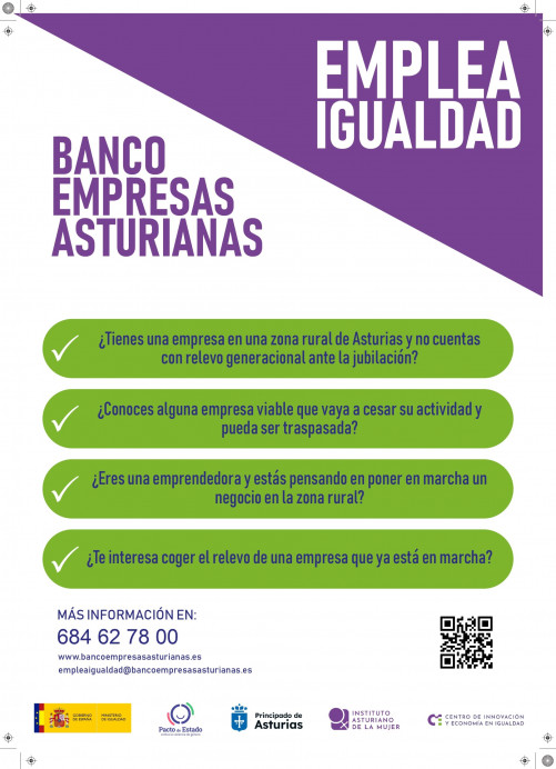 Iniciativa de emprendimiento femenino: banco de empresas asturianas - Asturias