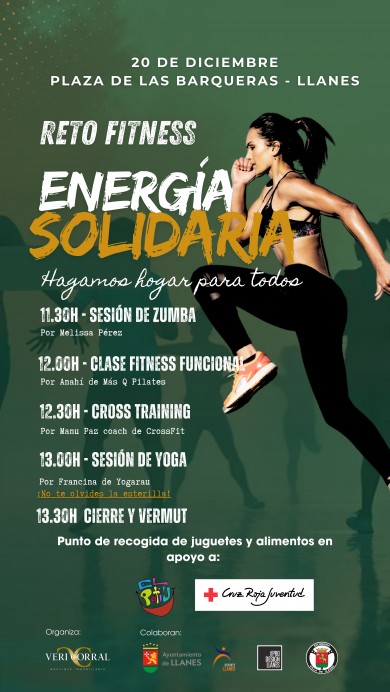 Llanes se prepara para su primera jornada ‘Energía Solidaria’, un reto fitness para unir deporte y ayuda comunitaria - Concejo de Llanes