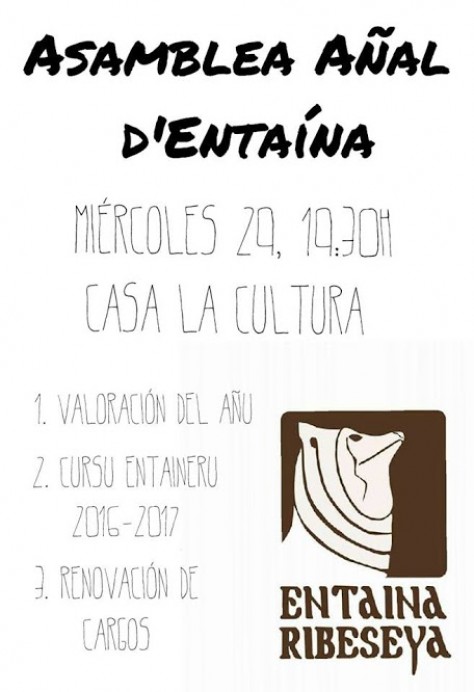 Asamblea anual de Entaína - Concejo de Ribadesella