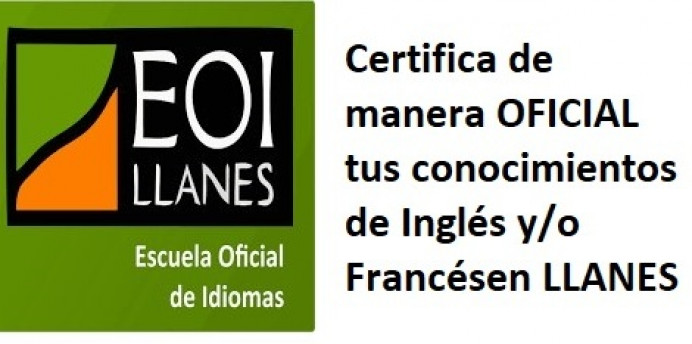 Escuela Oficial Idiomas de Llanes, plazo pruebas - Concejo de Llanes