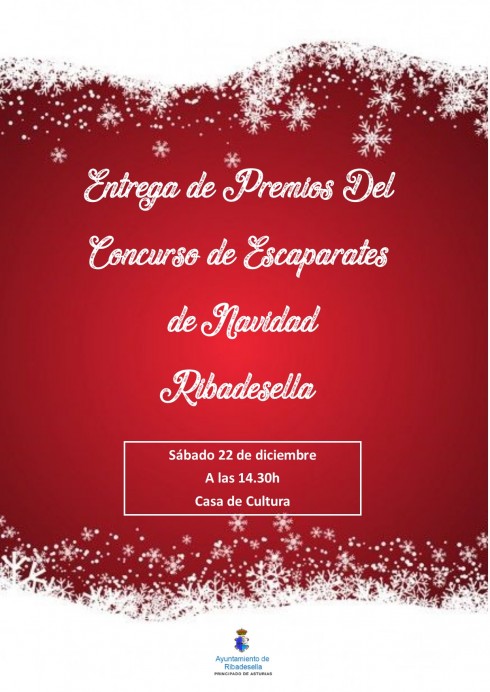 Entrega de premios del Concurso de escaparates de Navidad - Concejo de Ribadesella