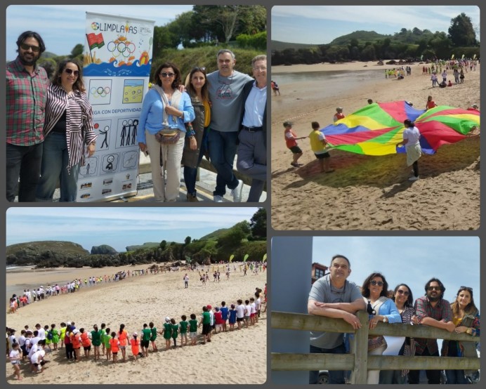 Los escolares de Llanes celebran las V Olimplayas en la playa de Barru - Concejo de Llanes
