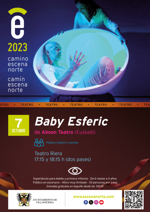 Baby Esferic, teatro para bebés, este sábado por primera vez en el Teatro Riera - Concejo de Villaviciosa