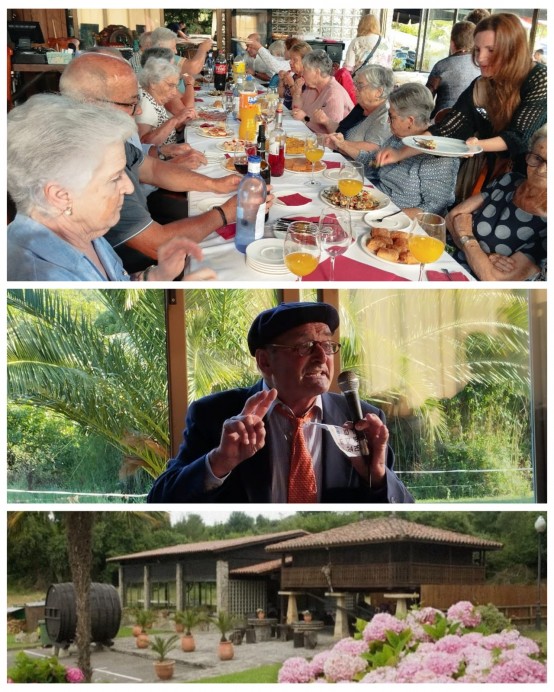 La Asociación de Pensionistas y Jubilados San Cristóbal de Colunga celebra su espicha anual con motivo del Día de los Abuelos - Concejo de Colunga