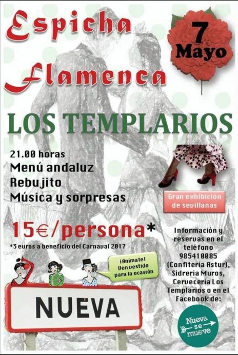 El colectivo Nueva Se Mueve organiza este sábado 7 de mayo la II Espicha Flamenca - Concejo de Llanes
