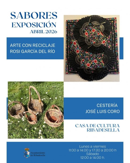 Sabores y tradición en Ribadesella: arte con reciclaje y cestería en la Casa de Cultura