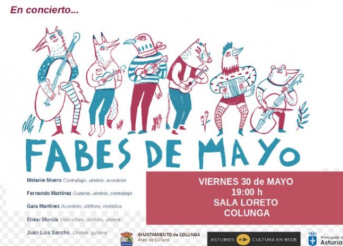 Colunga despide mayo con el concierto de Fabes de Mayu en la Sala Loreto - Concejo de Colunga
