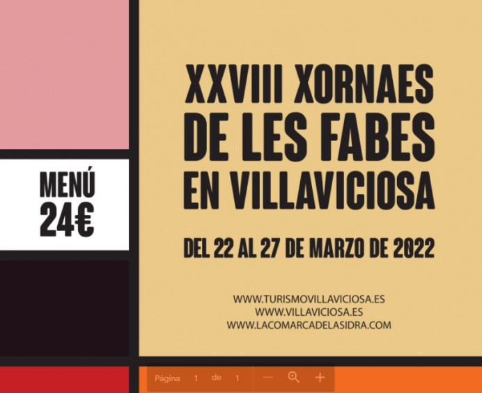 XXVIII edición de las Jornadas Culturales y Gastronómicas de les Fabes - Concejo de Villaviciosa