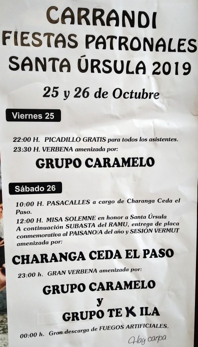 Fiestas en Carrandi 2019 - Concejo de Colunga