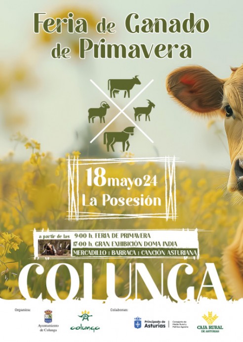 Feria de Ganado de Primavera, 18 de mayo en Colunga - Concejo de Colunga