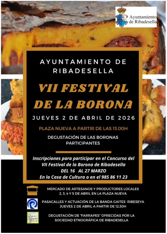 Ribadesella celebra el 2 de abril el VII Festival de la Borona con degustaciones, mercado y música tradicional - Concejo de Ribadesella