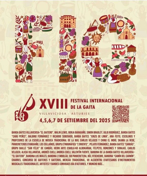Villaviciosa acoge el XVIII Festival Internacional de la Gaita del 4 al 7 de septiembre - Concejo de Villaviciosa