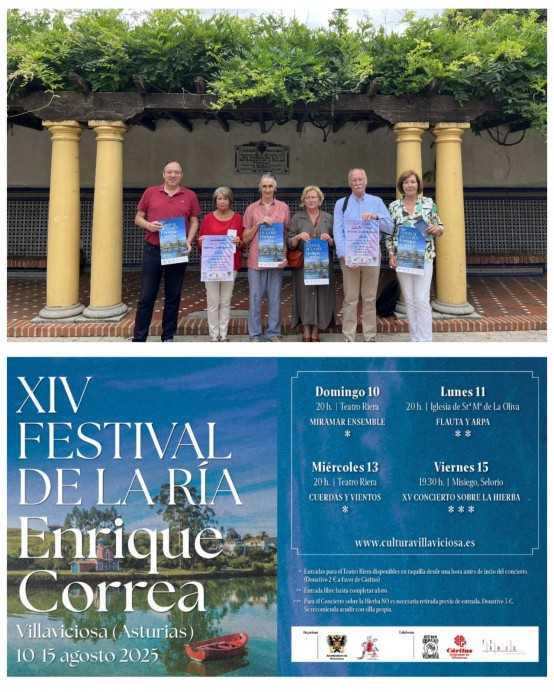 El XIV Festival de la Ría ‘Enrique Correa’ arranca en el Teatro Riera con un concierto de clarinete, oboe, flauta, trompa y fagot - Concejo de Villaviciosa