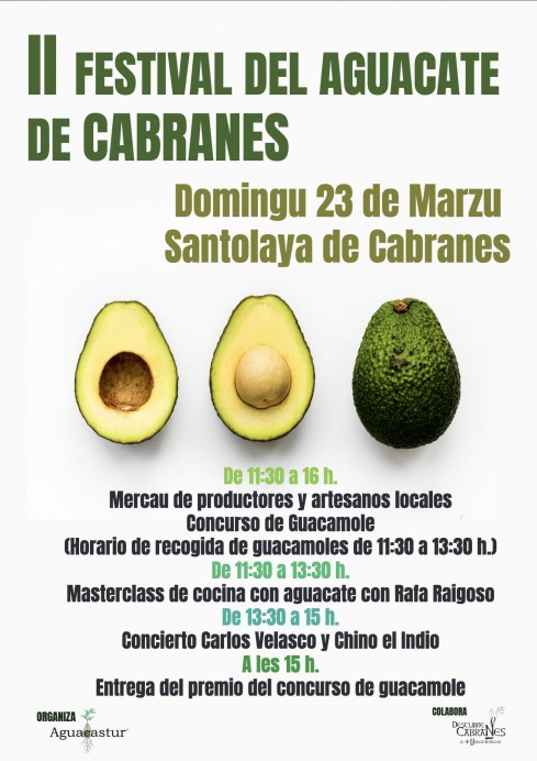 II Festival del Aguacate en Cabranes: Sabores, música y tradición en Santolaya - Concejo de Cabranes