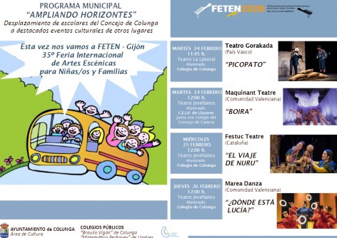 Colunga llevará a un centenar de escolares a diversas funciones de FETEN en Gijón - Concejo de Colunga