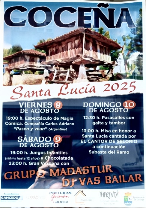 Omar Pardo: 100 años de Santa Lucía en Coceña - Concejo de Colunga