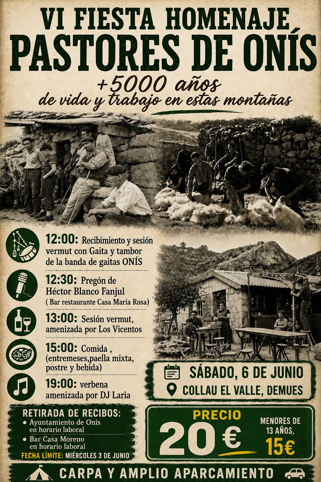 Onís homenajeará a sus pastores con una gran fiesta tradicional en Demués el 6 de junio - Concejo de Cangas de Onís