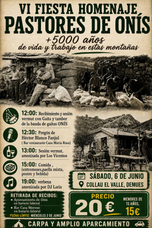 Onís homenajeará a sus pastores con una gran fiesta tradicional en Demués el 6 de junio