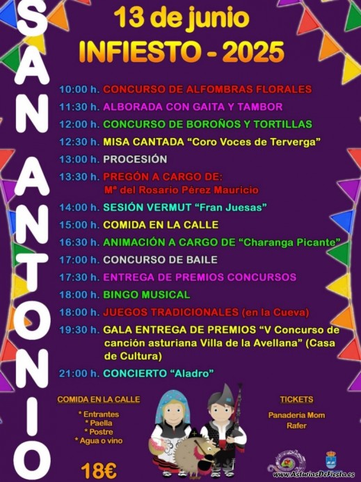 La Fiesta de San Antonio llena de tradición y alegría las calles de Infiesto (Piloña) - Concejo de Piloña
