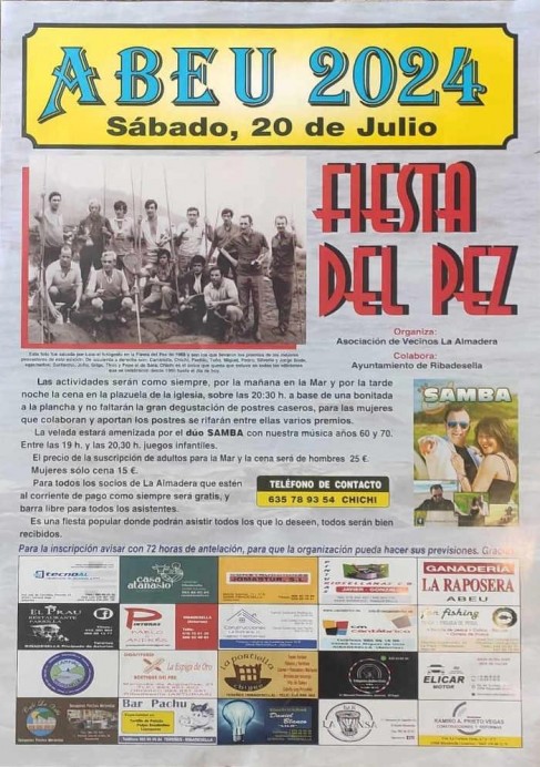 La localidad de Abeu celebra una nueva edición de las Fiestas del Pez - Concejo de Ribadesella