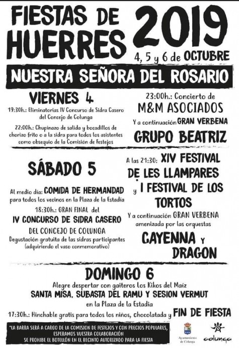 Fiesta de Ntra Sra del Rosario en Huerres - Concejo de Colunga